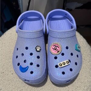 Crocs Glitter platform Clogs - Blue